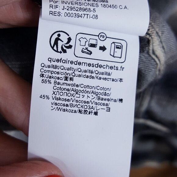 HUGO BOSS Shirt Mens XXL Black Plaid Check Button Up Flannel Liam Kent $158 - Picture 6 of 9